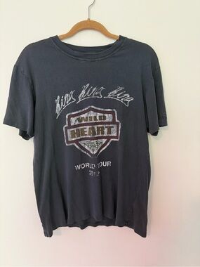 Anine Bing Lili Tee Bing Tour Wild Heart World Tour - Size Medium - Vintage Wash